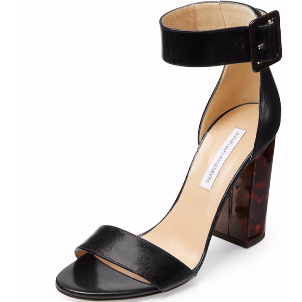 Diane Von Furstenberg Ulrica Leather Heel